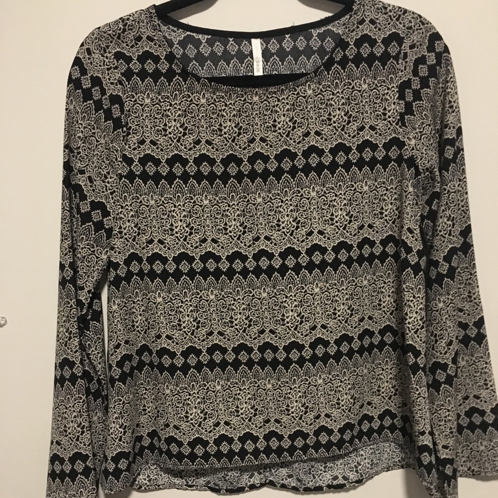 Boho long sleeve blouse